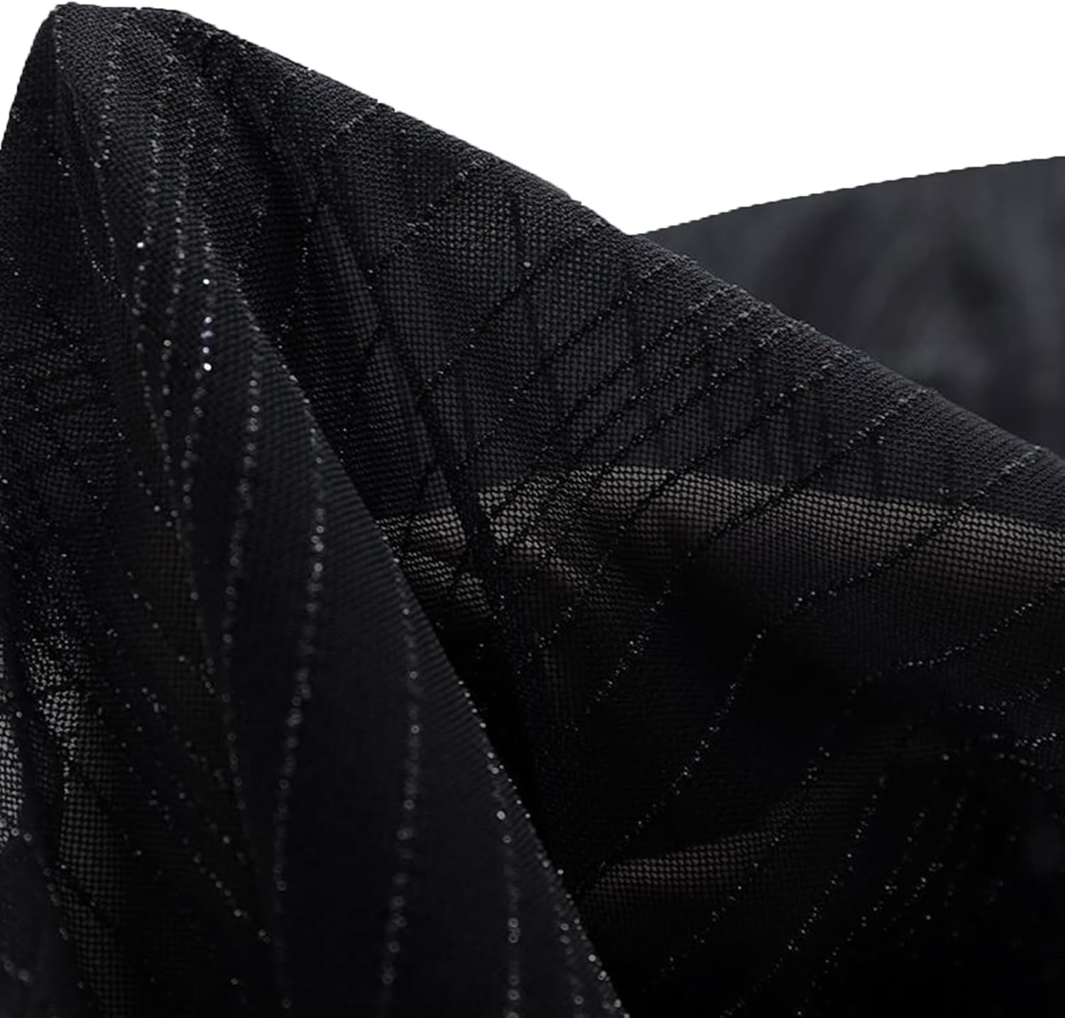 Evankin Mens Sexy Glitter Shirt Top See Through Lace Short Sleeve T-Shirt Sheer Mesh Undershirts to Show Muscle - Image 5