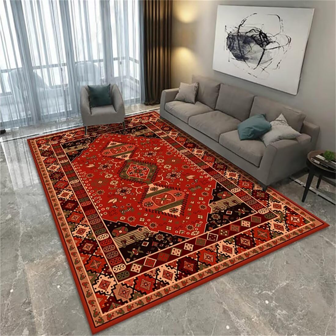 Tapis rouge de restaurant antidérapant pour créer un couloir de cinéma