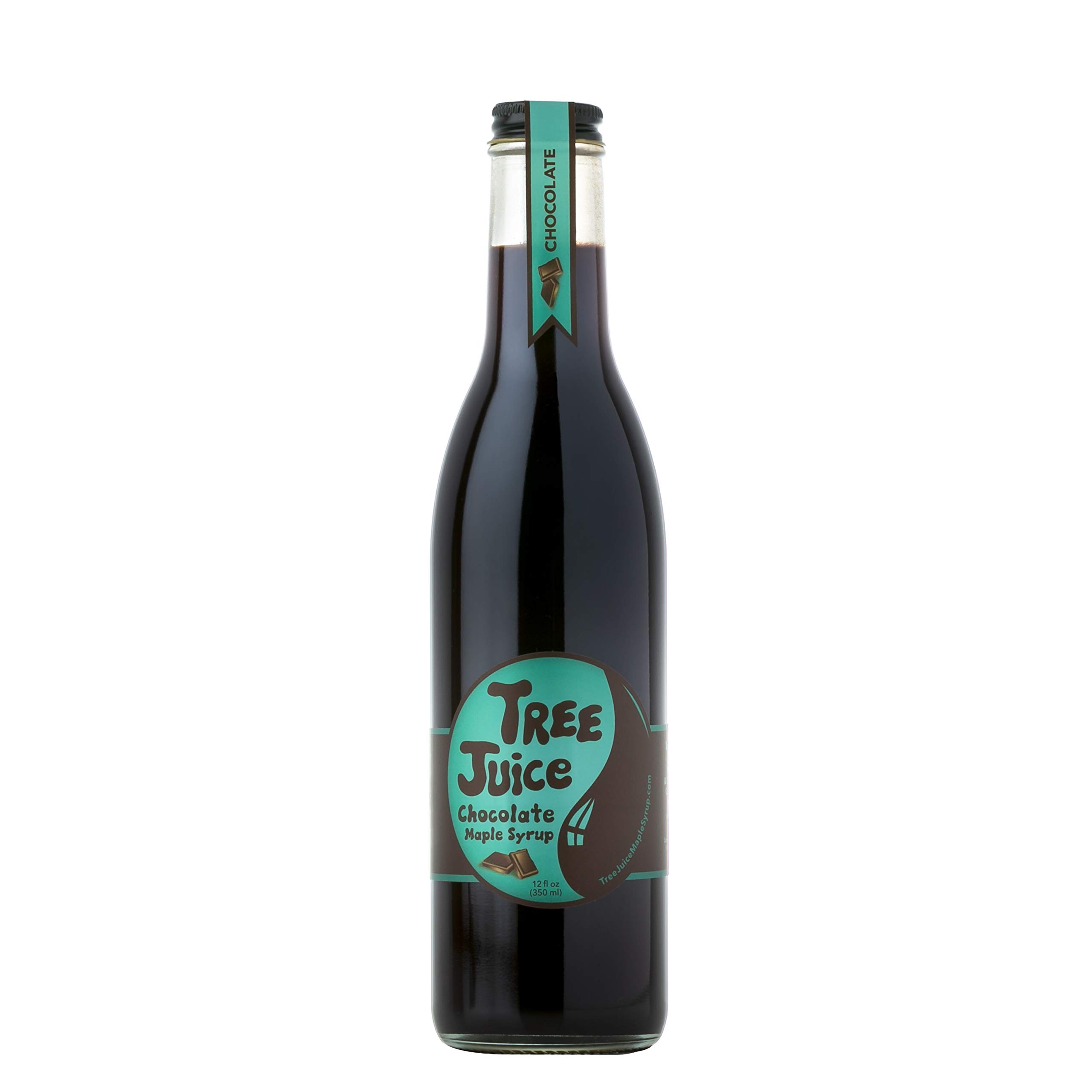 Tree Juice Chocolate Maple Syrup | 100% Pure Grade A Maple Syrup | All Natural, Non GMO, Vegan, Gluten Free, Vegetarian, Paleo | 12 Ounce Bottle