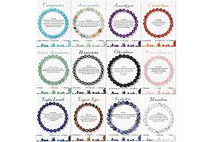 12Pcs Crystal Bracelets for Women Men - Your Bulk Bracelet Solution