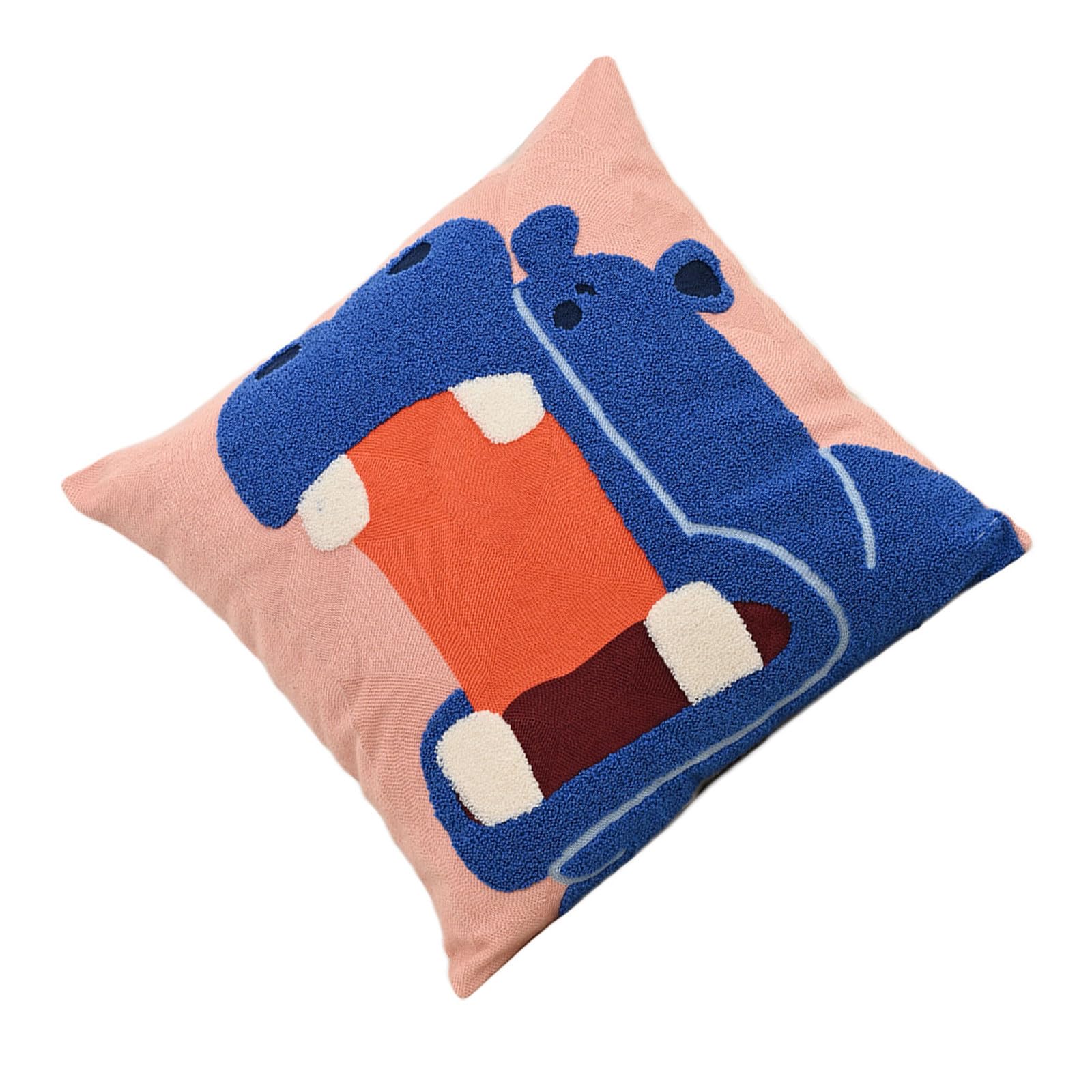 Msioytog Animal Pillow Cover Polyester Cotton Sofa Bedroom Decoration Washable Decorative Accent Piece Polyester Cotton Pillowcase