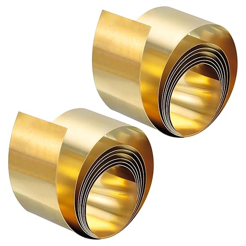 Miniatura 10 de uxcell Rollo de hoja de latón, placa de hoja de metal 3,280.8 ft m x 164.0 ft m x 0.7 ft m