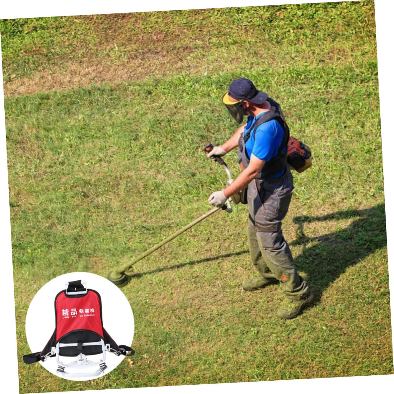 Supporto per Decespugliatore Telaio per Motore Tempi e Tempi Accessorio Trimmer Back Frame per Giardinaggio Leggero e Antiscivolo per Domestico e Te