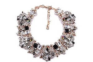Vibrant Glass Chunky Necklace: A Statement of Bold Glamour