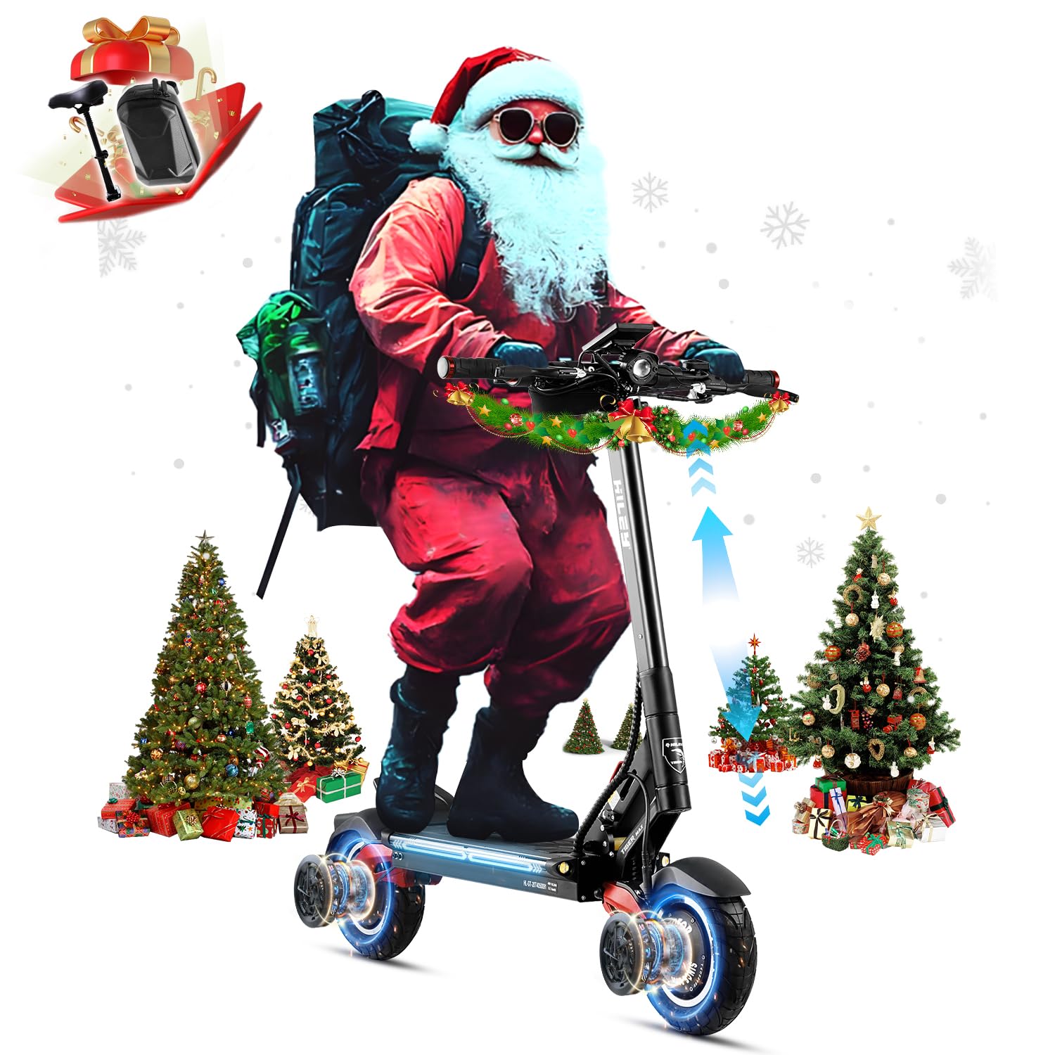 Tiger Max Peak 3000W E Scooter for Adults 37Mph, Electric Scooter Dual Motor Max 45 Miles Range, 48V 20Ah Folding Electric Scooter for Adults with UL 2272 & IPX6, E-ABS, NFC Lock and App