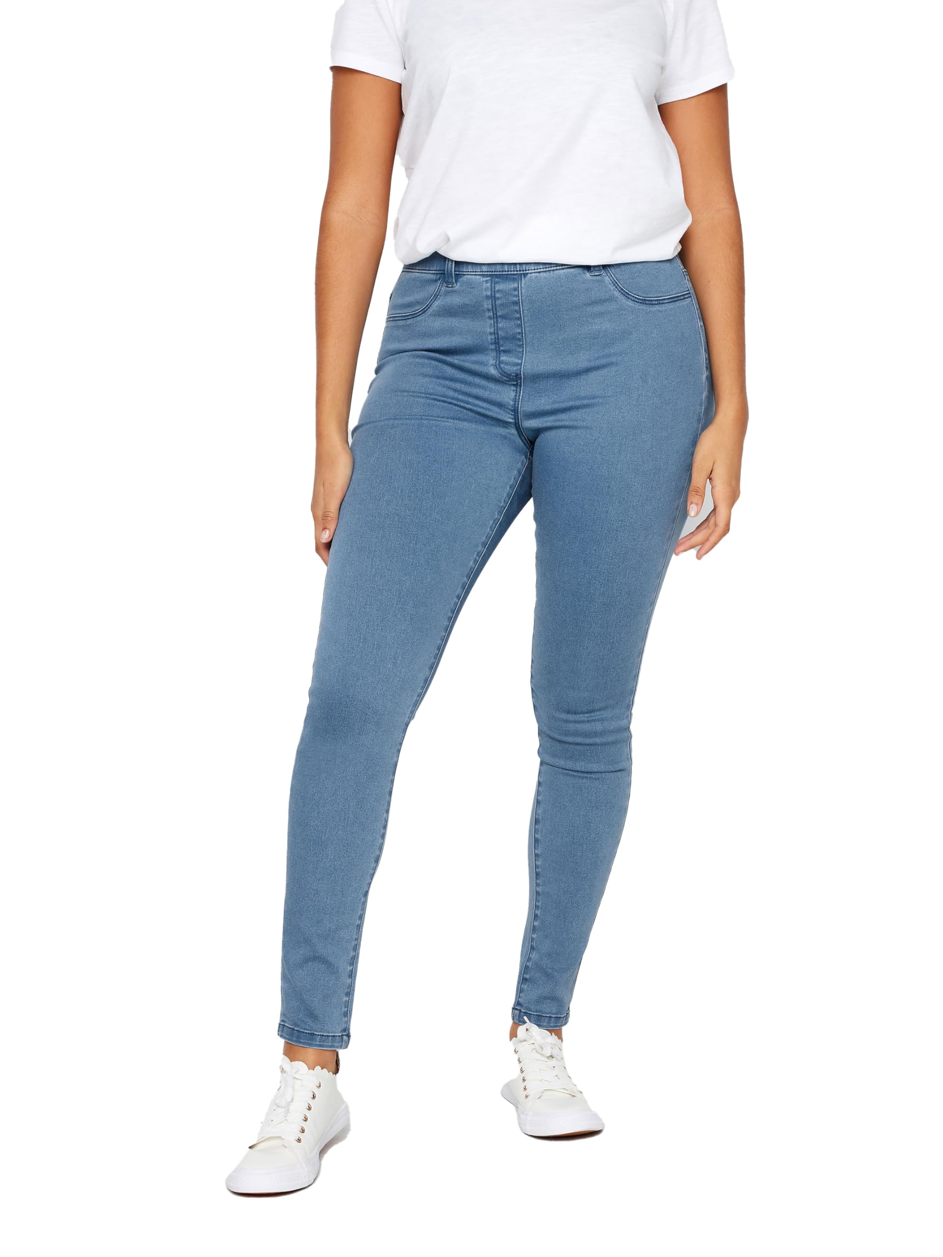 M&Co Light Wash Stretch Jeggings - Women's