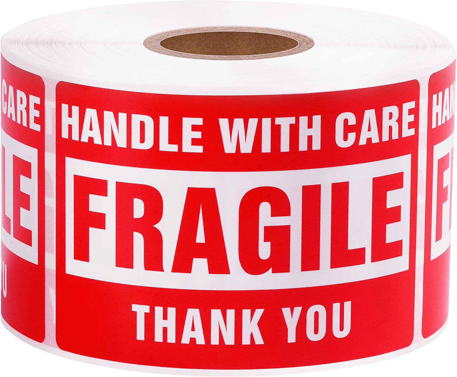 3 x 2 Inch Handle with Care 500 Fragile Stickers for Shipping Moving Glass Permanent Adhesive Commercial Grade Fragile Labels (1 Roll, 500 Labels)