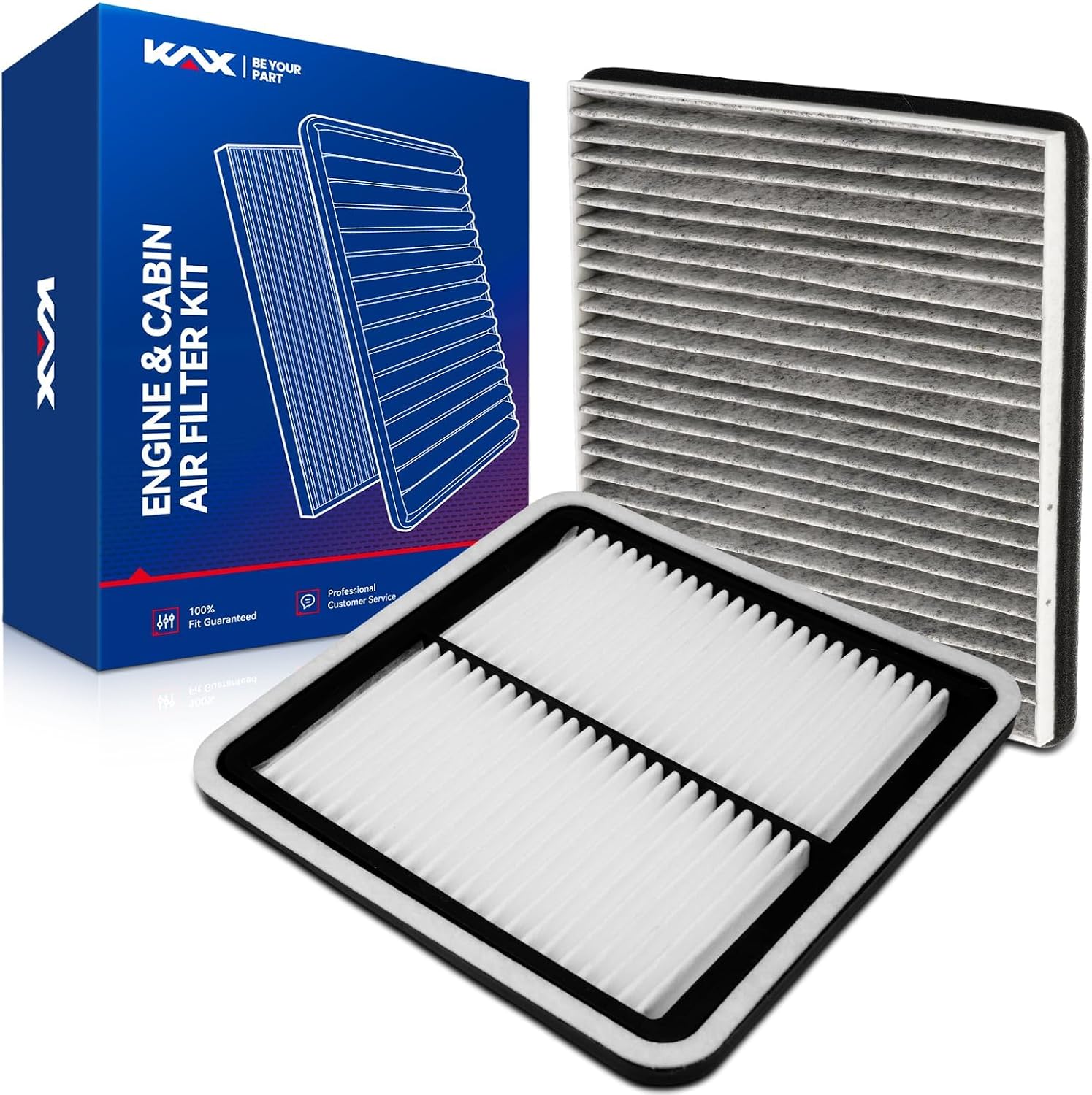 KAX Engine and Cabin Air Filter Kit (CA9997+CF9846A) for Subaru 2005–2009