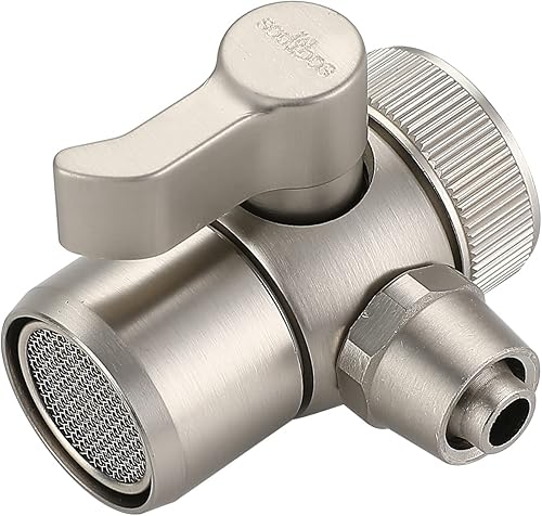 Válvula desviadora de grifo de fregadero mejorada para filtro de agua sobre mostrador, accesorio rociador para filtro de encimera a adaptador de