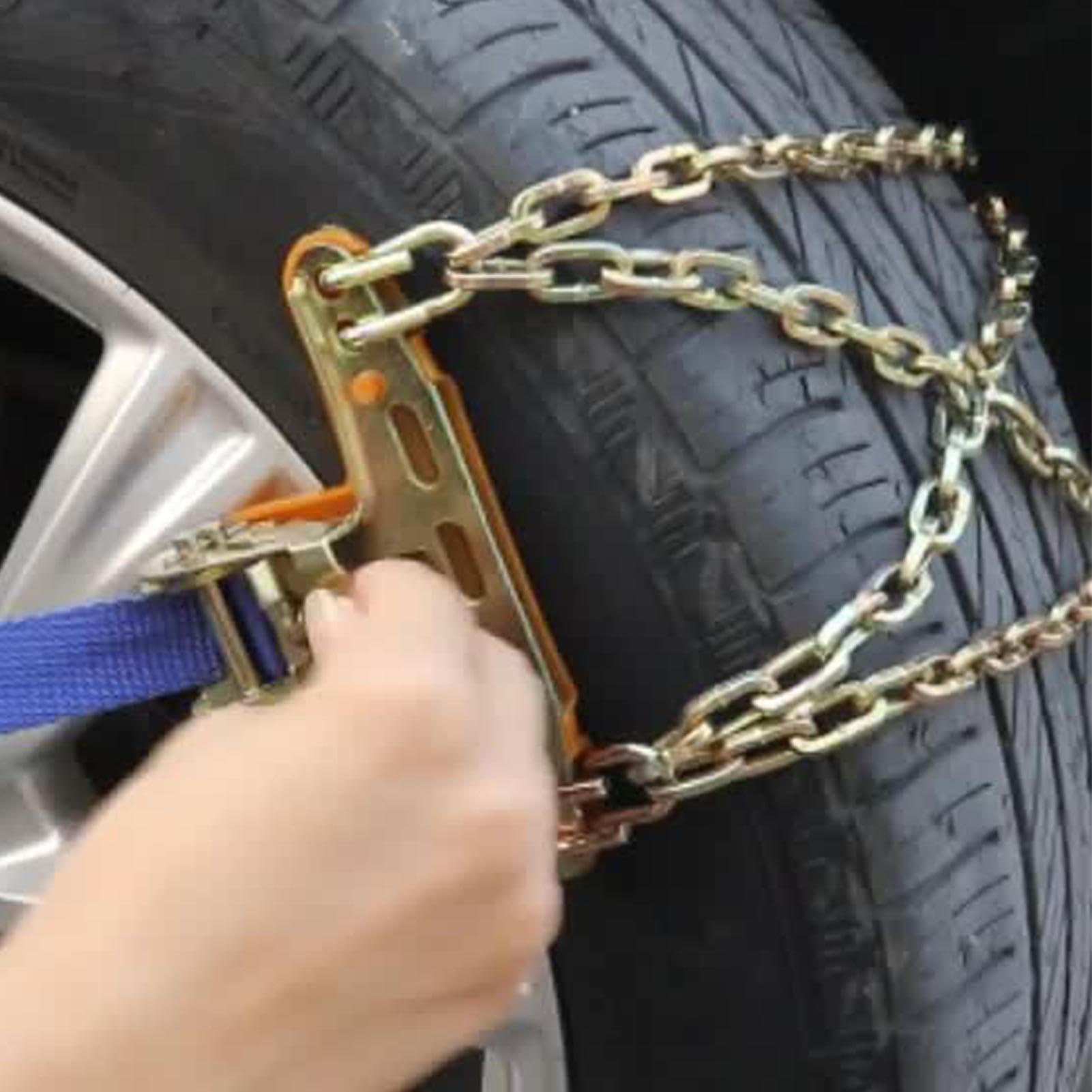 Catene antiscivolo per pneumatici auto, Catene per pneumatici in acciaio, Catene di pneumatici per tosaerba, Catene per pneumatici da neve, Catene per pneumatici per auto, Catene per pneumatici per