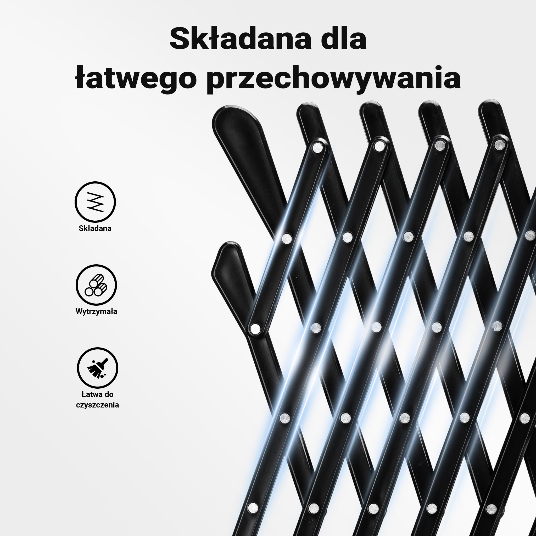 Fudajo Kratka wentylacyjna do samochodu dla psa lub kota czarna 177x240mm duża krata ochronna na okno samochodu