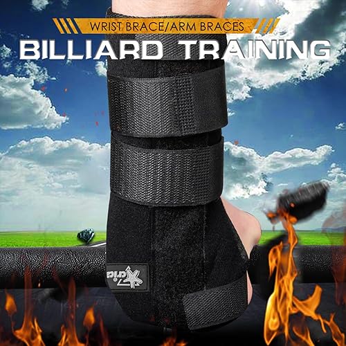 Miniatura 4 de CRICAL Entrenador de agarre de billar tiro mano izquierda derecha herramienta de entrenamiento aparato correa de muñeca guantes fijos muñeca