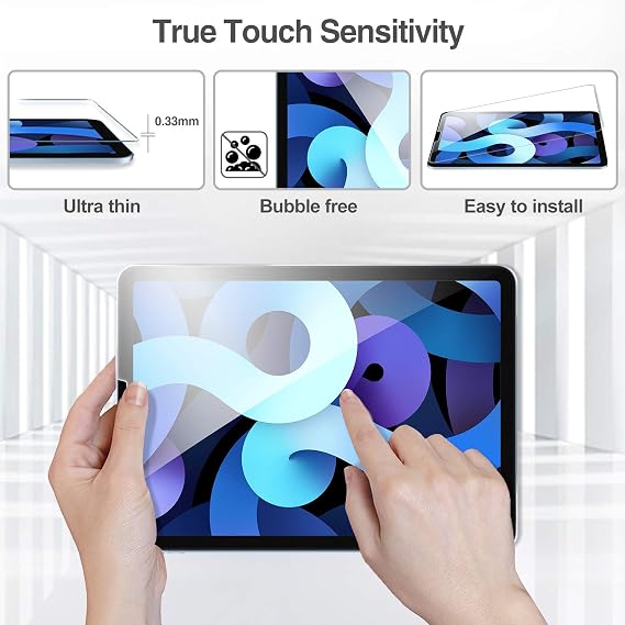 ProCase 2 Pcs Screen Protector for iPad Air 5/4, iPad Pro 11 3rd 2nd 1st