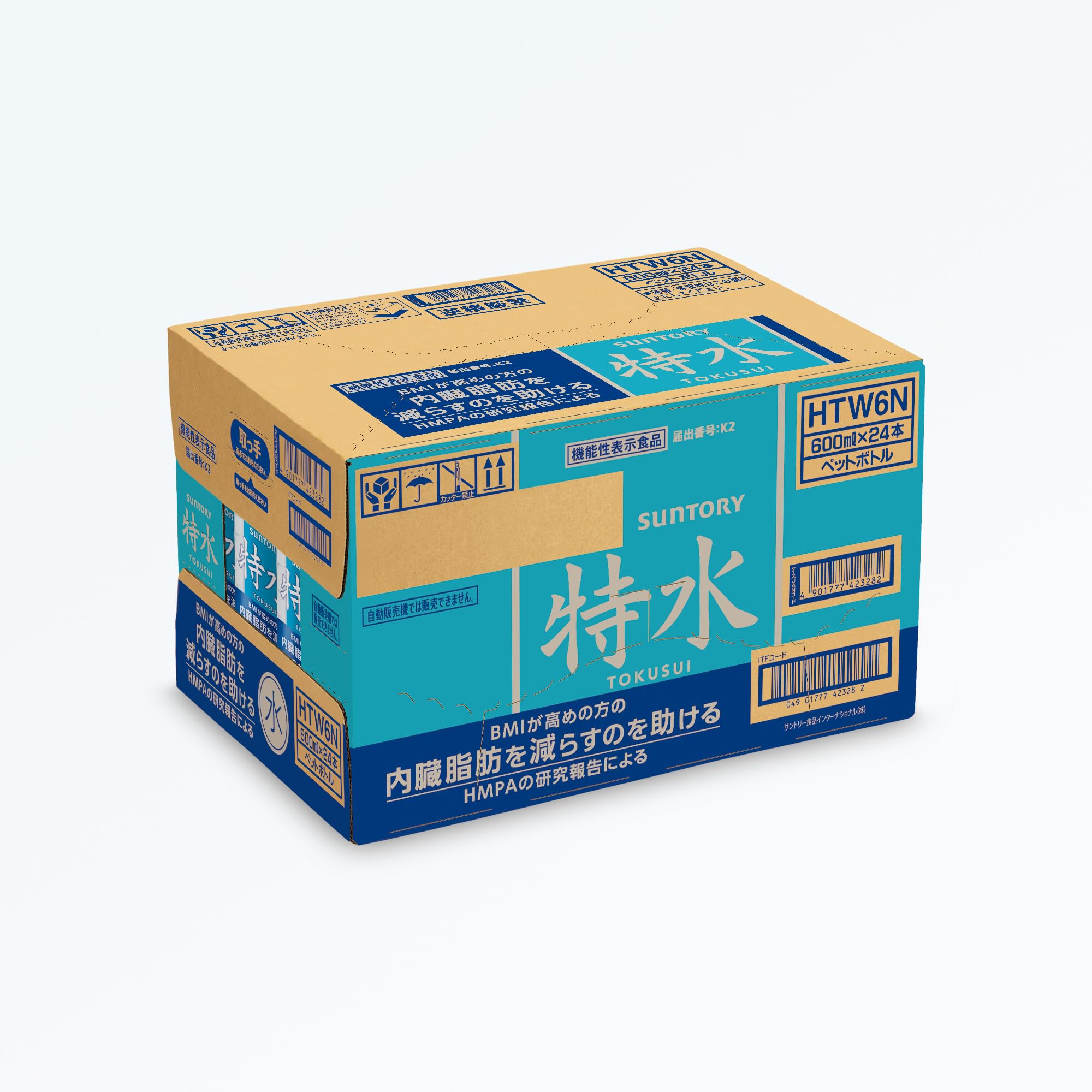 Amazon.co.jp: [機能性表示食品] サントリー 特水 600ml×24本 内臓脂肪