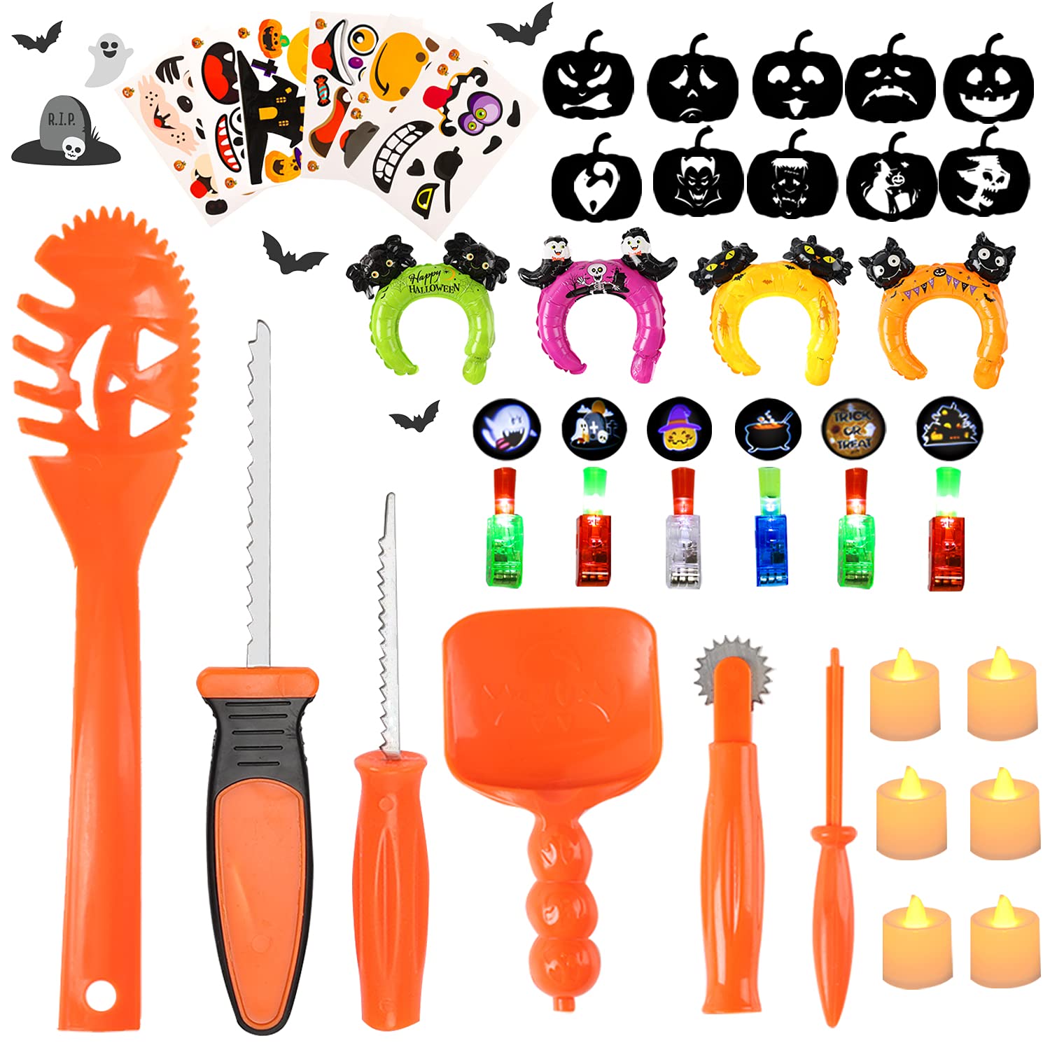 Pumpkin Carving Tools Set - 12 Pieces | Fruugo UK