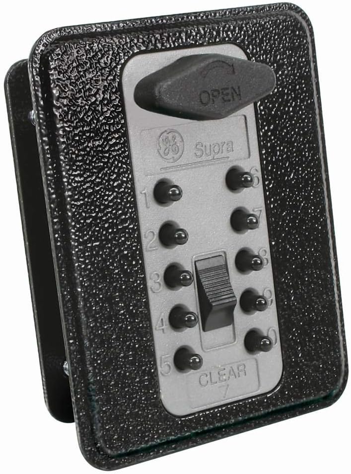 Kidde AccessPoint 001827 Supra TouchPoint Lock with faceplate, showing the 10-digit keypad and 'OPEN' lever.