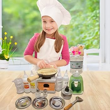 Amazon | ミニチュアキッチンセット：本物のキッチン用品セット