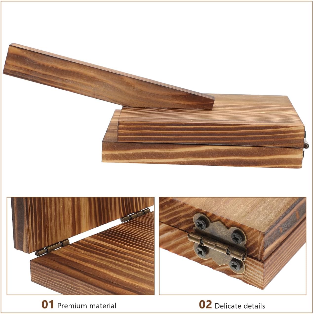 PRETYZOOM Manual Dumpling Skin Mold Dough Pressing Tool 9.29X5.11X1.37In Wooden Dumpling Wrapper Maker for Home Kitchen Pastry Press