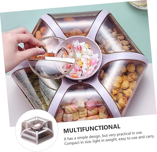 Miniatura 3 de DOITOOL Bandeja de almacenamiento de aperitivos, caja de dulces de frutas, platos de frutas secas, contenedor de almacenamiento de aperitivos para