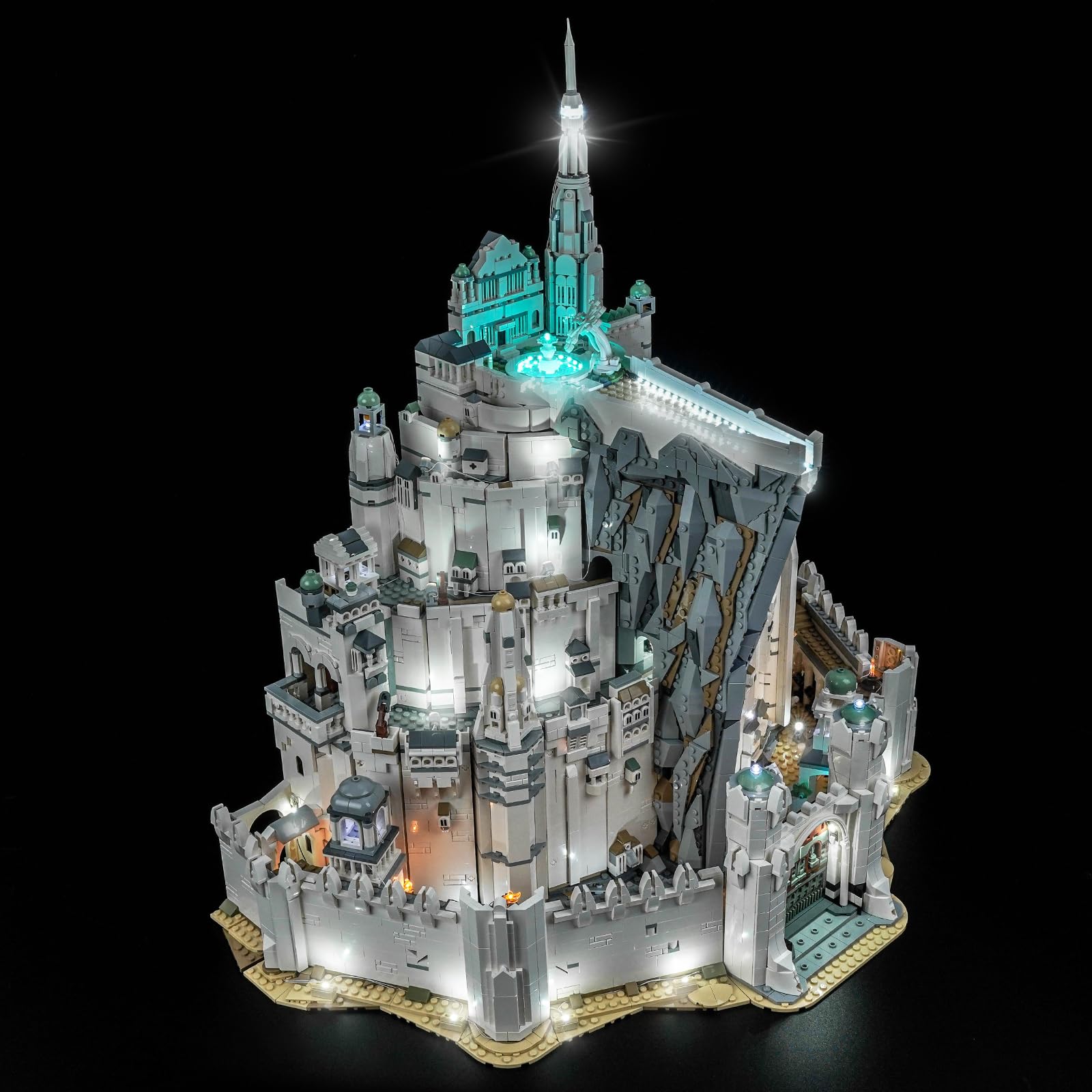 Set di luci a LED compatibile con Lego Minas Tirith 11377 (senza modello) | Set di illuminazione decorativa compatibile con Lego Minas Tirith, facile da montare, solo set di luci, modello non incluso