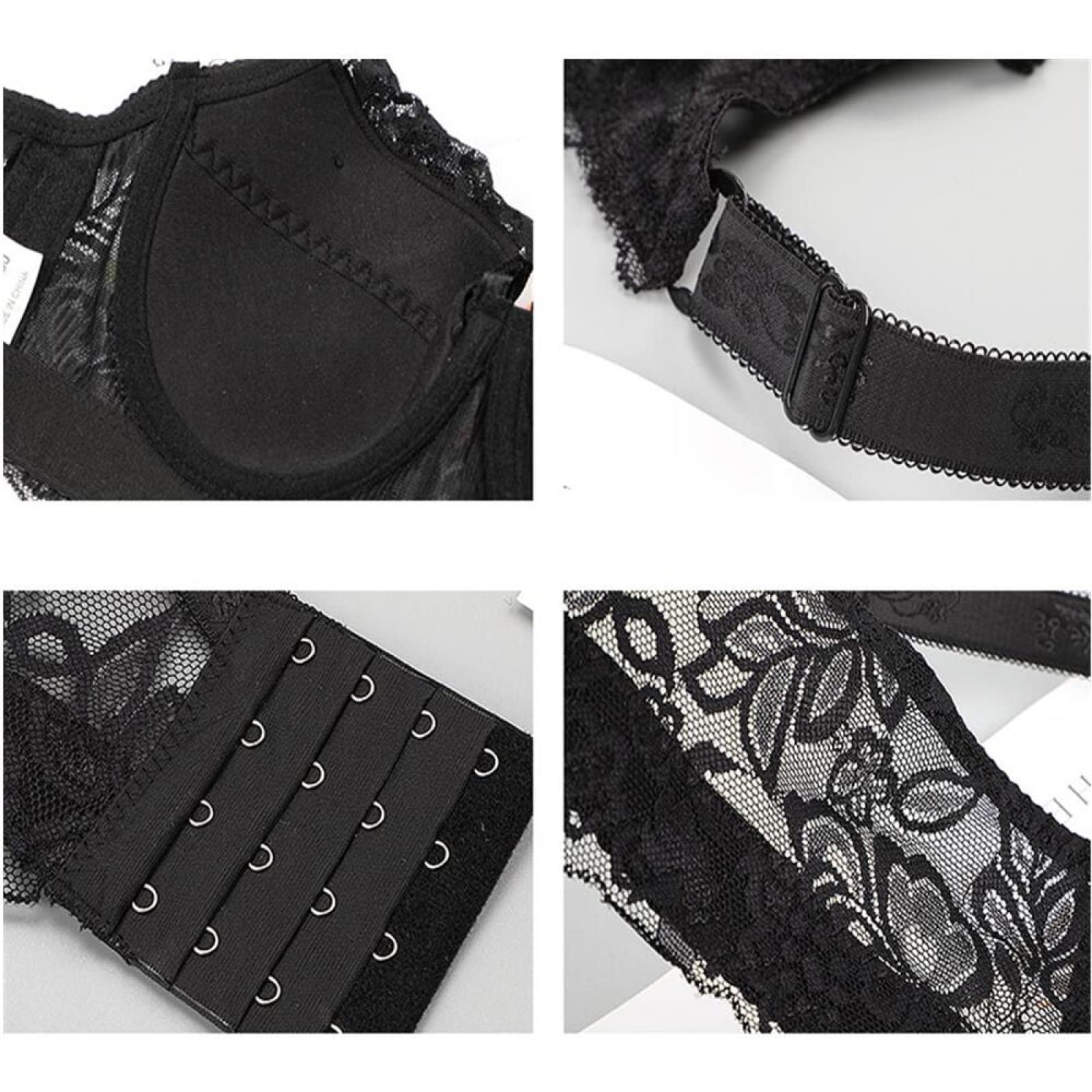Reggiseni Sexy in Pizzo da Donna per Donna Push Up Deep V Reggiseno Senza Cuciture Plus Size Bralette