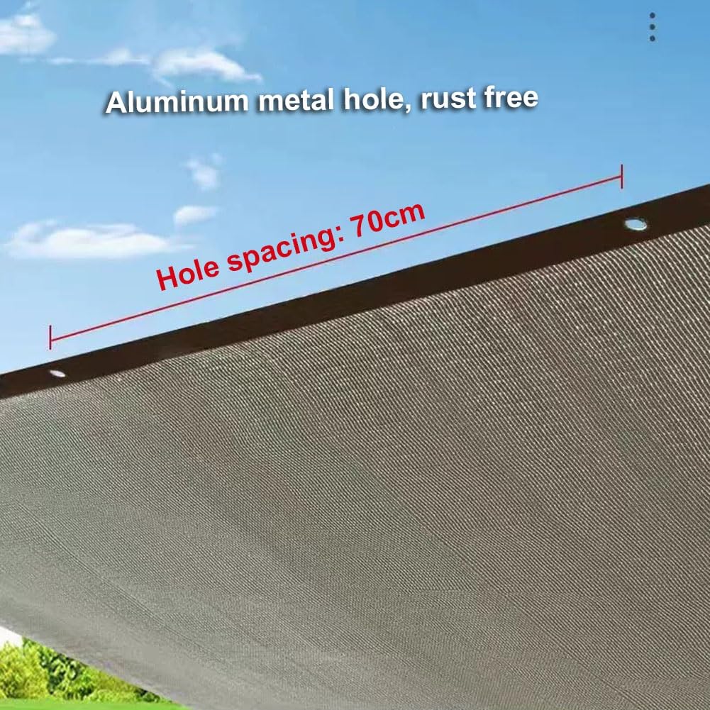 Aluminiowa tkanina zacieniająca, 95% siatka przeciwsłoneczna z przelotkami, na patio, do ogrodu, pergoli, basenów, osłony samochodu, dla zwierząt domowych, uprawy roślin, do użytku na zewnątrz