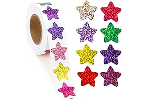 Star Stickers, Foil Shiny Stickers for Kids Reward