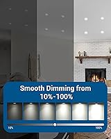 Vista 3 de DEWENWILS Paquete de 10 bombillas LED GU10 regulables, luz diurna de 5000 K GU10 de repuesto para iluminación de pista, 500 LM, 7 W