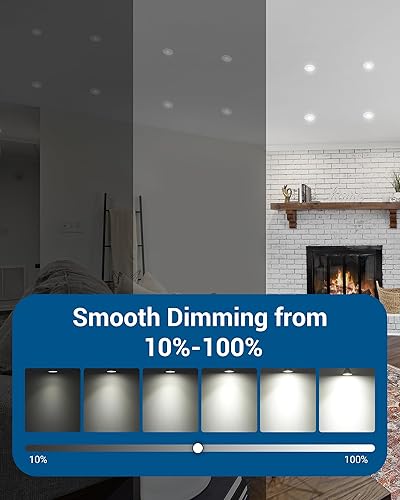 Miniatura 3 de DEWENWILS Paquete de 10 bombillas LED GU10 regulables, luz diurna de 5000 K GU10 de repuesto para iluminación de pista, 500 LM, 7 W