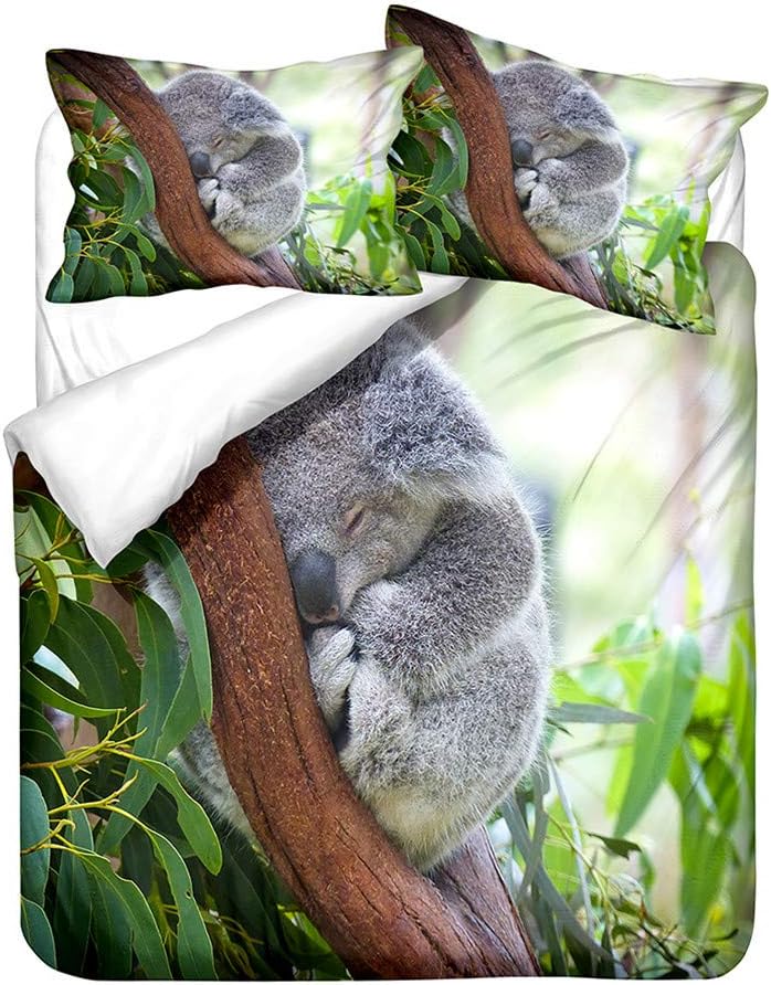 Rapport Home Koalas Duvet Cover Set, Fun Koala Double Bedding Set