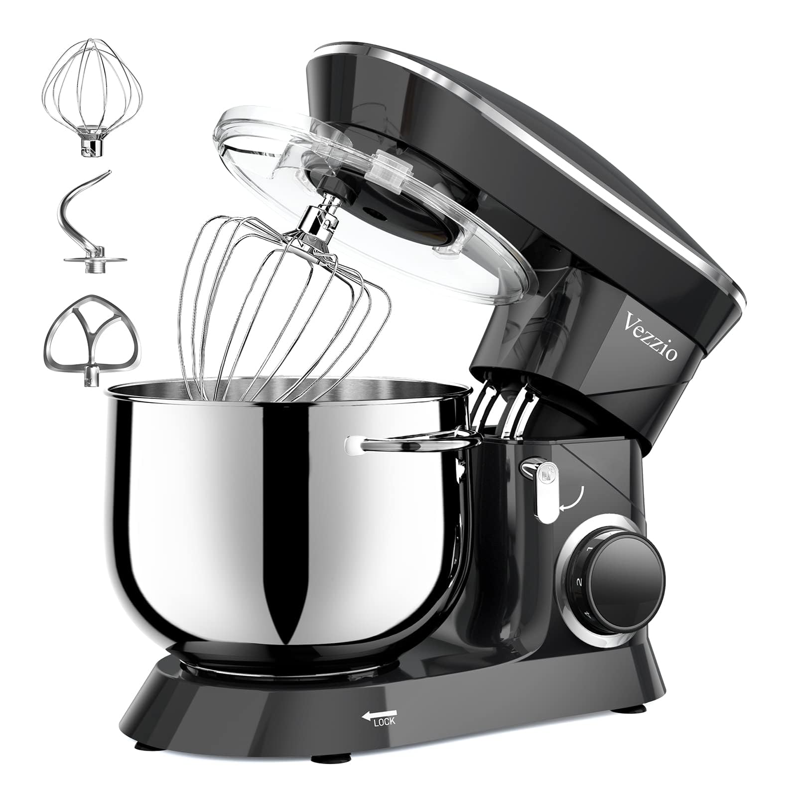 「PÂTISSIER tradition et innovation」 Robot pâtissier Vintage 1500W Rouge/Inox - SCHNEIDER - SCFP57R