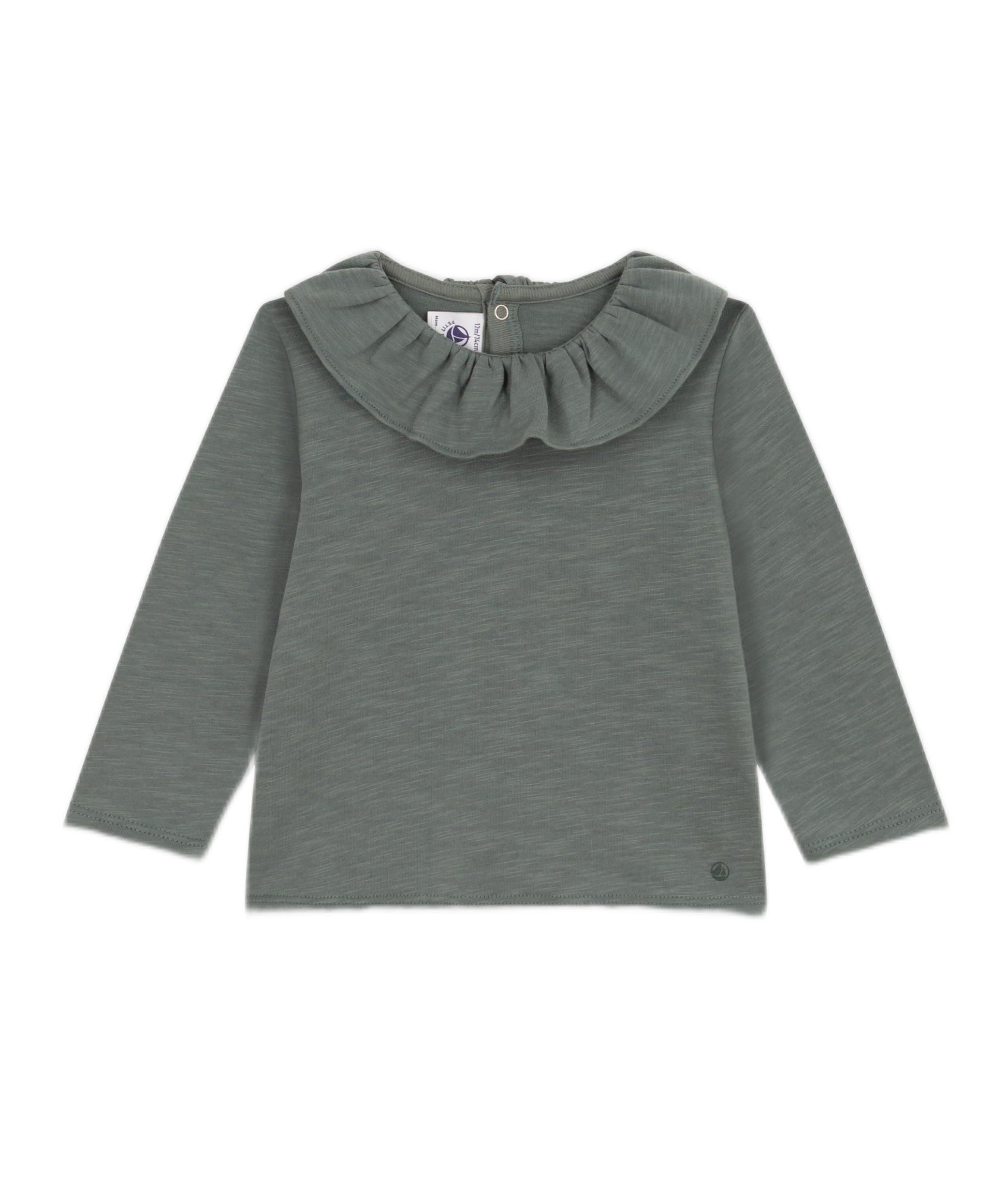 Petit Bateau Camicetta a Maniche Lunghe Bimba