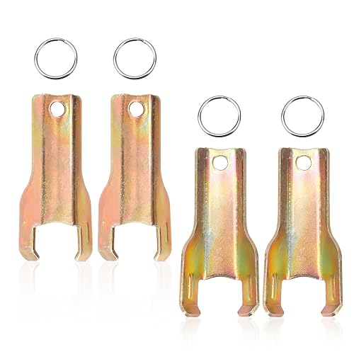 4pcs Mouse Station Keys with 4 Key Rings, Reusable Stainless