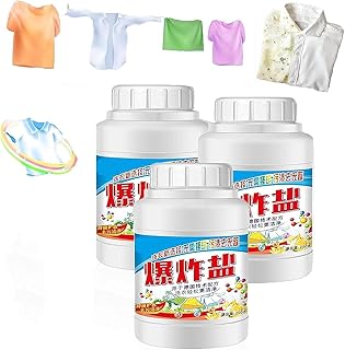 3Bottle Active Explosive Salt Clothing Cleaning Powder, Popular Cleaning Salt, Explosive Salt Laundry Detergent, Multipurpose Cleaning Powder Clothes Cleaner, Explosive Salt Washing Powder 200g