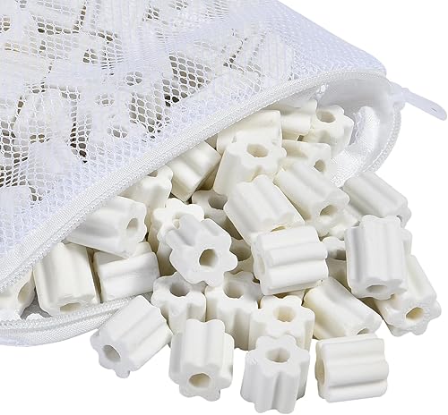 Miniatura 2 de Anillo de cerámica mejorado de 2 libras para acuario, filtro de estanque, medios de filtro de cerámica, anillos de filtro bio