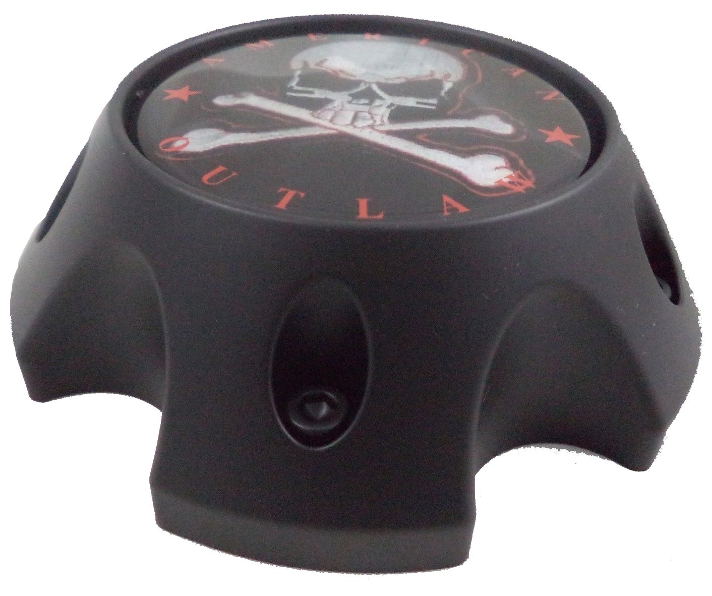 Buy American Outlaw Wheels BC787S Black Custom Wheel Center Caps (1