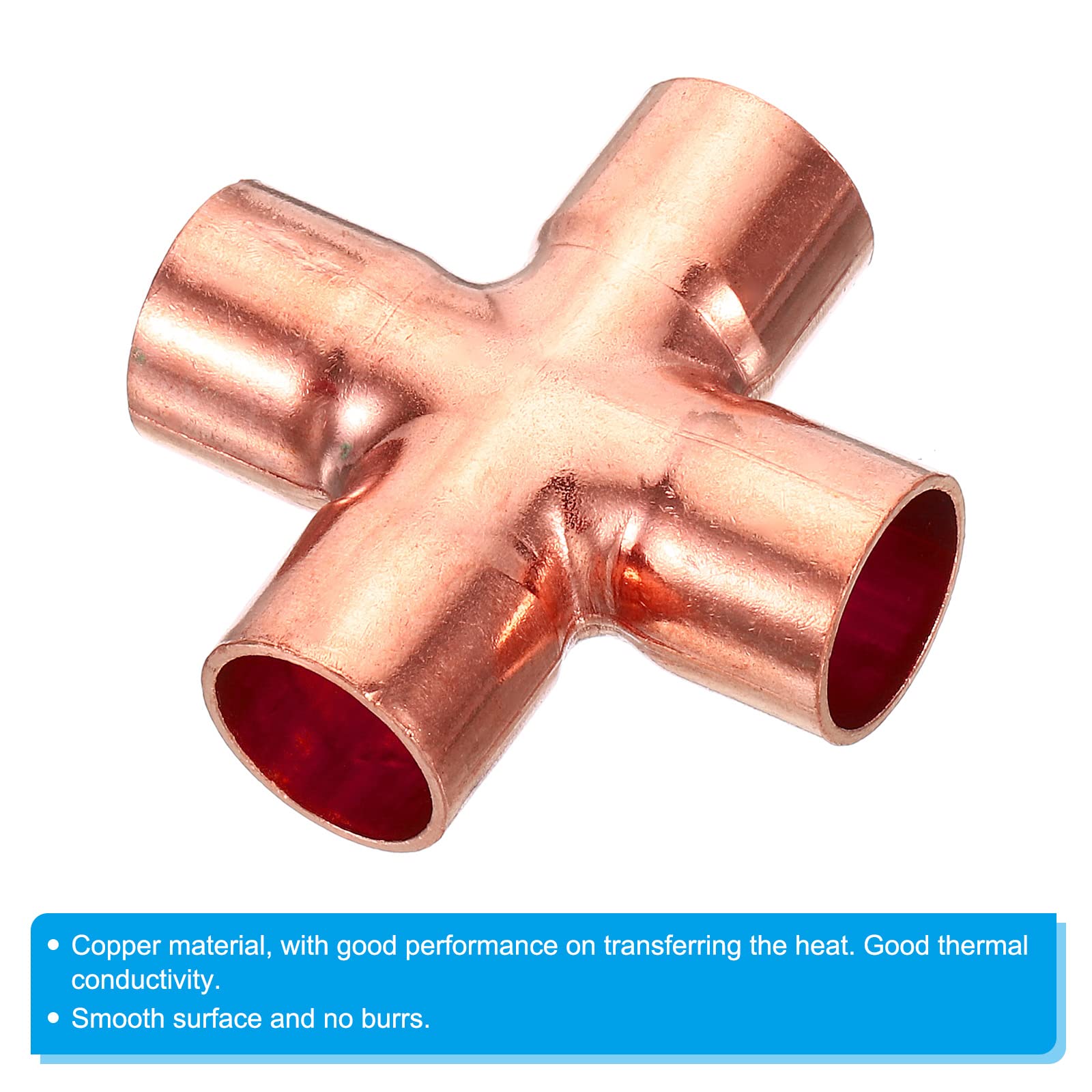 PATIKIL 1/2 Zoll Kupferrohr Endkappe, 8er Pack Kupferfitting Kappe zum Löten für Sanitär, HVAC, Klimaanlage, Kupferton PATIKIL 1/2 Zoll Kupferrohr Endkappe, 8er Pack Kupferfitting Kappe zum Löten für Sanitär, HVAC, Klimaanlage, Kupferton