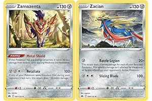 Zacian & Zamazenta Crown Zenith Legendary Duo Card Set