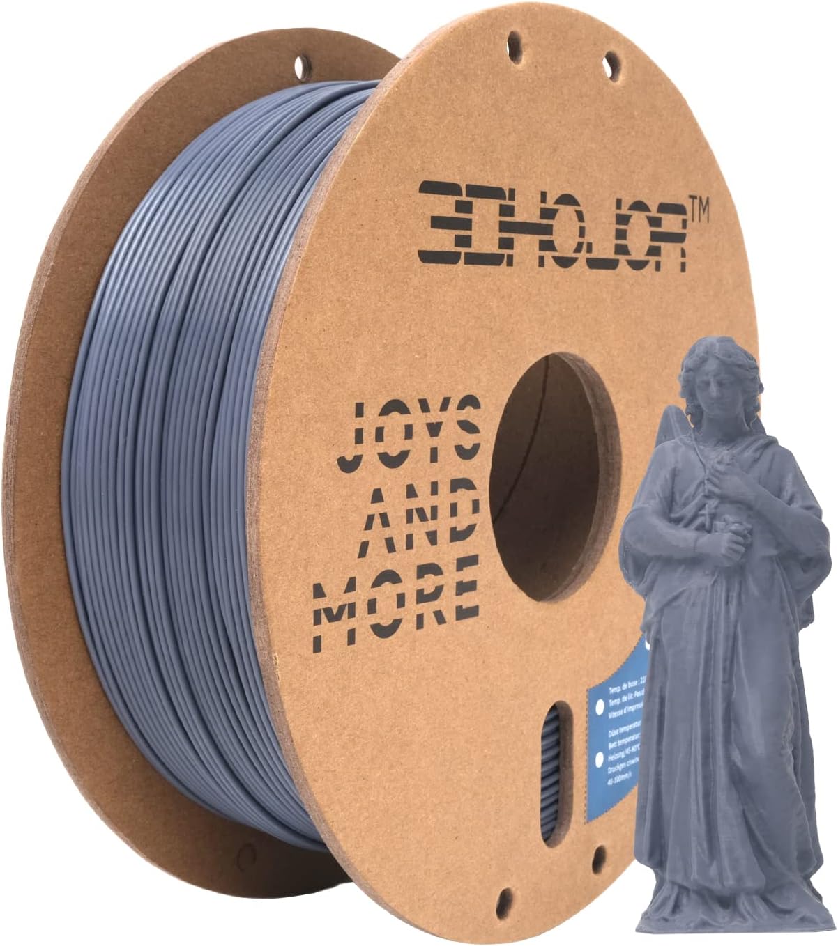- PLA Pro (Plus) Filament 1.75mm, 3D Printer Filament PLA+, Cardboard Spool 3D Printing Filament, Dimensional Accuracy +/- 0.03 mm, Grey, 1kg
