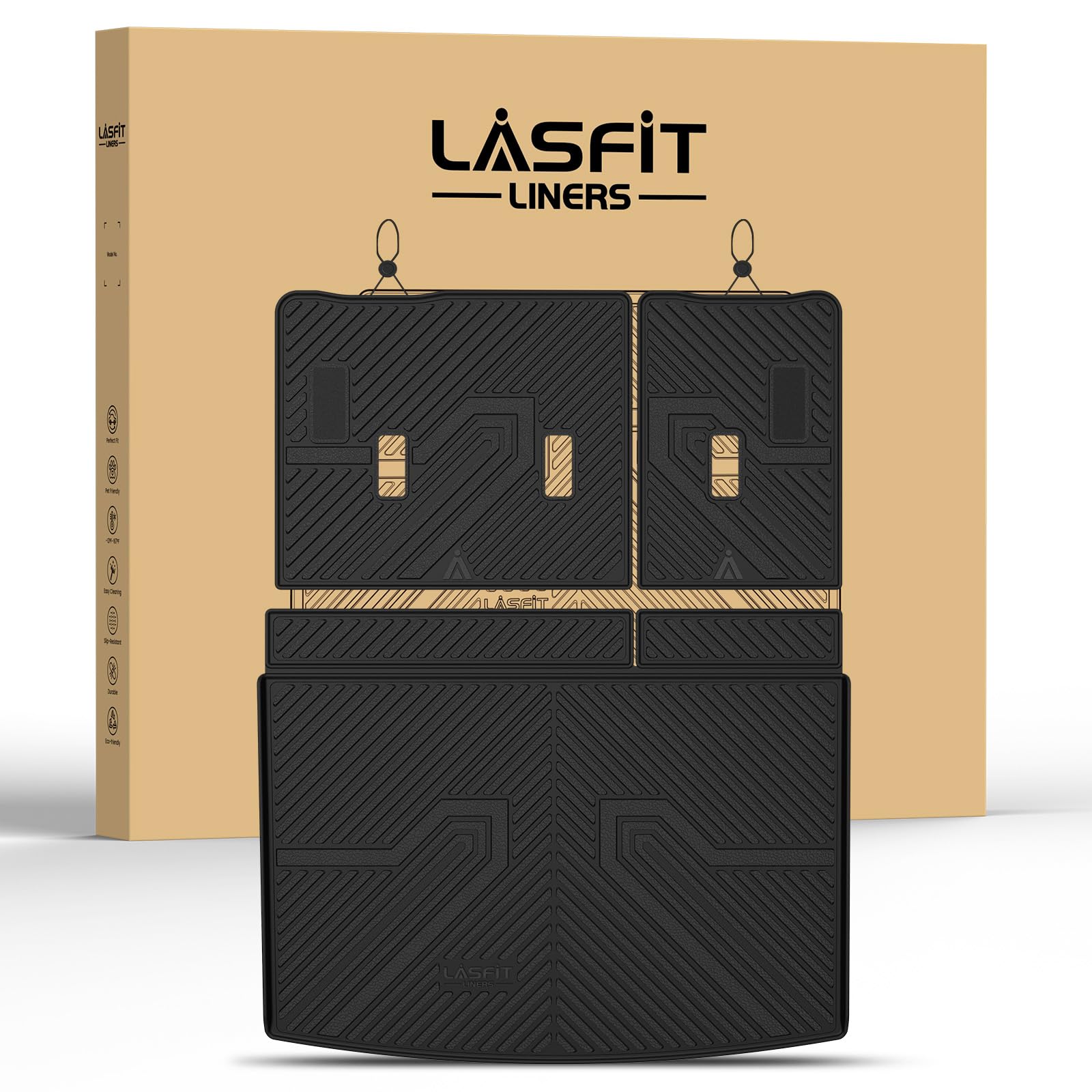 LASFIT Trunk Mat for Chevy Suburban/GMC Yukon XL/Escalade ESV 2021-2026