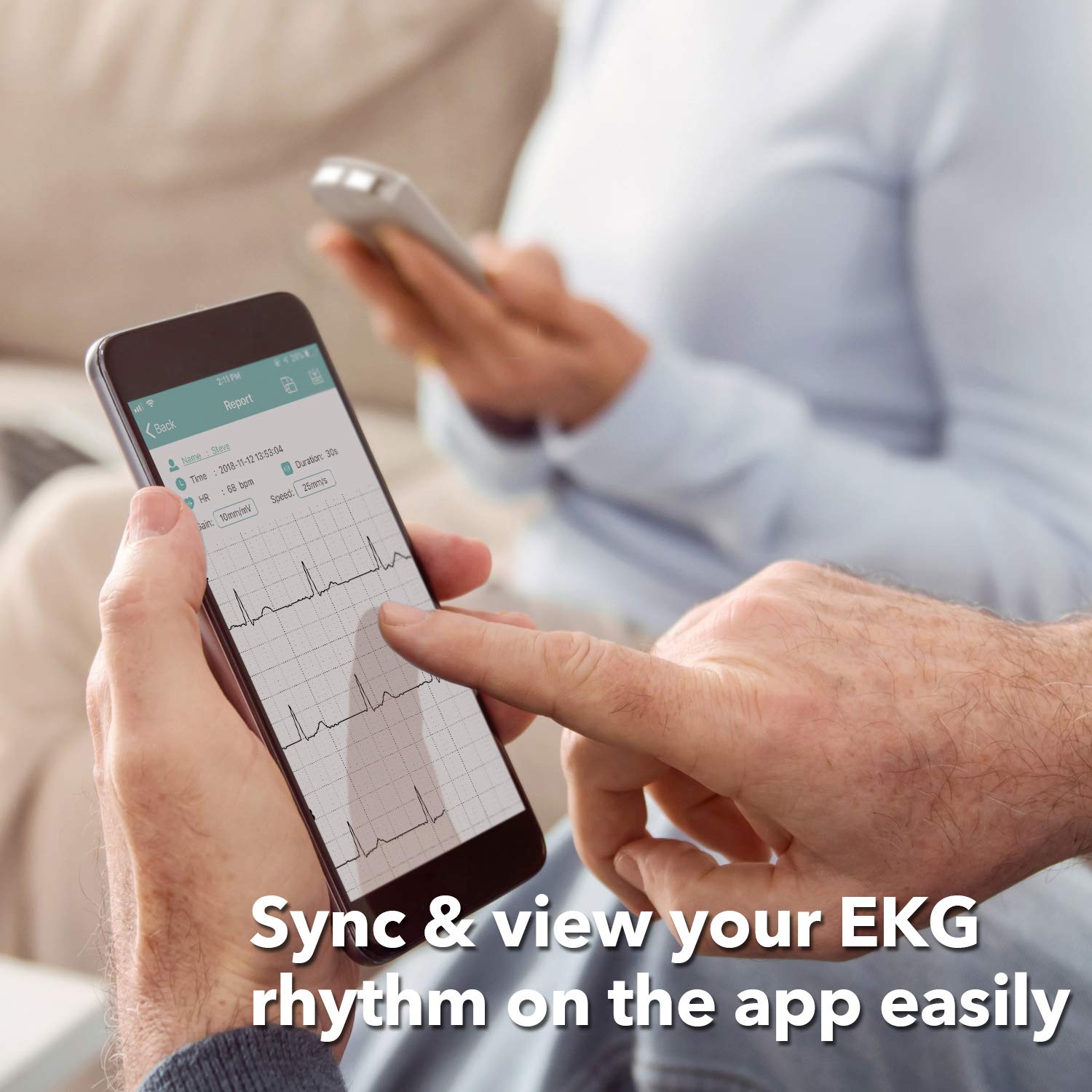 EMAY FDA Certified Portable Handheld ECG/EKG Monitor Buy Online in