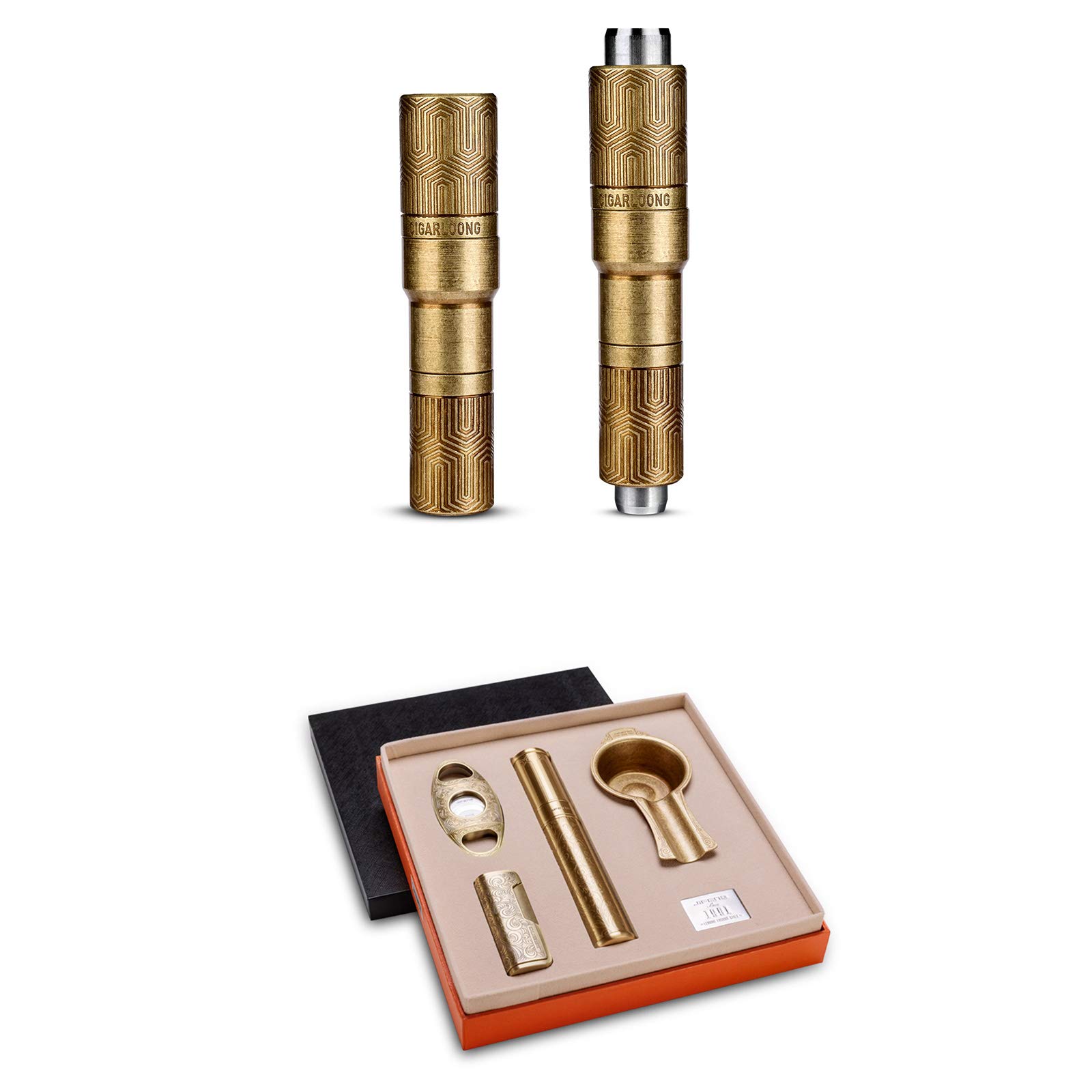 Buy CIAGRLOONG Cigar Punch Double Size Drill Cigar Hole Opener and