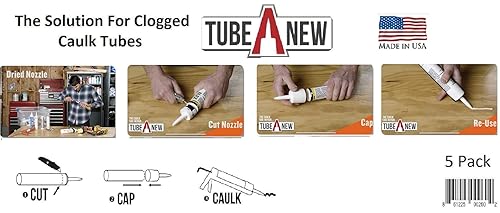 Miniatura 5 de TubeANew - Protector de tubo para calafateo - Repara y reutiliza tubos secos o obstruidos - 1 paquete, 5 piezas