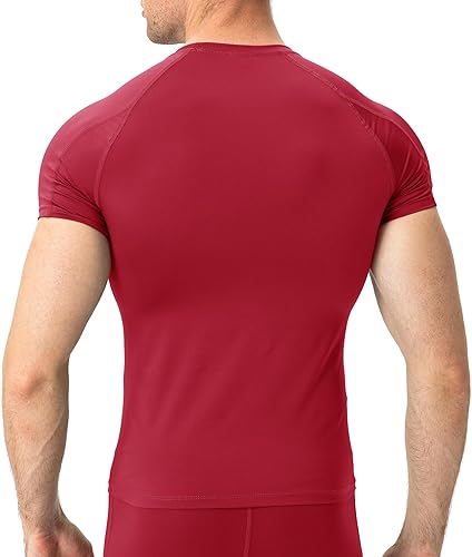 Miniatura 3 de Camisas de compresión para hombre, camisetas de entrenamiento de manga corta atléticas, camiseta de capa base atlética, equipo deportivo, camisa de
