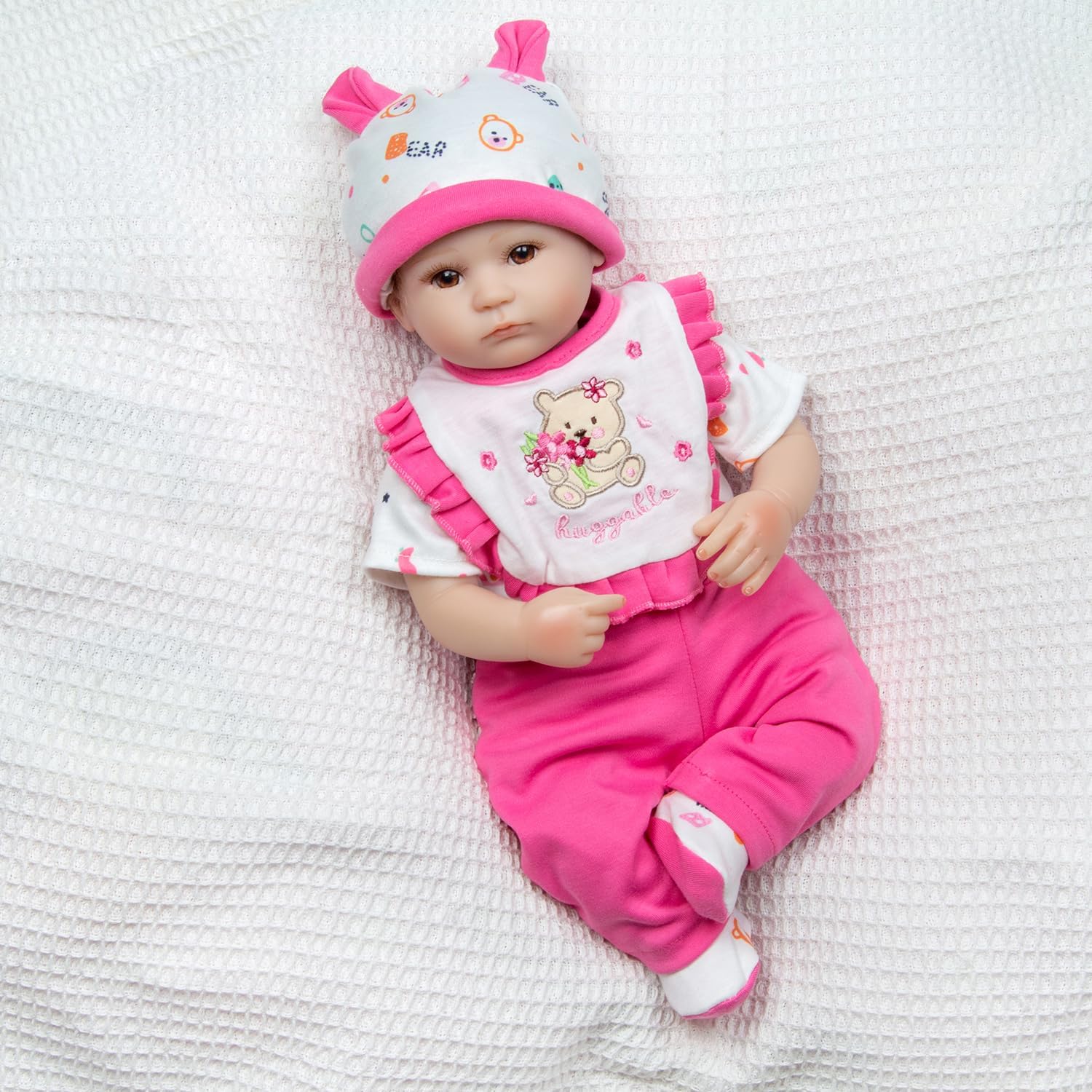 Ropa de muñeca Reborn de 5 piezas, conjunto de ropa de niña para muñecas Reborn de 16 a 18 pulgadas, ropa de muñeca de bebé niña 5