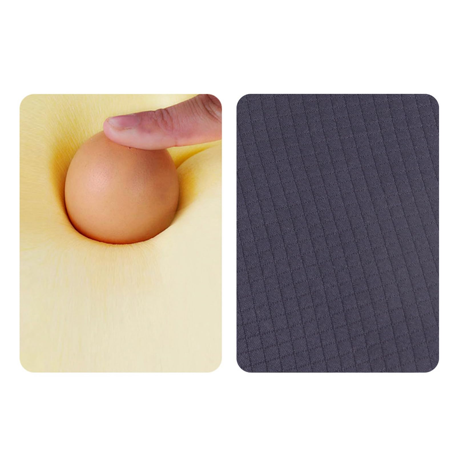 Cuscino per seduta in memory foam per una circolazione ottimale, traspirante e confortevole, forma ovale spessa, cuscino ergonomico per rilassamento di fianchi e gambe