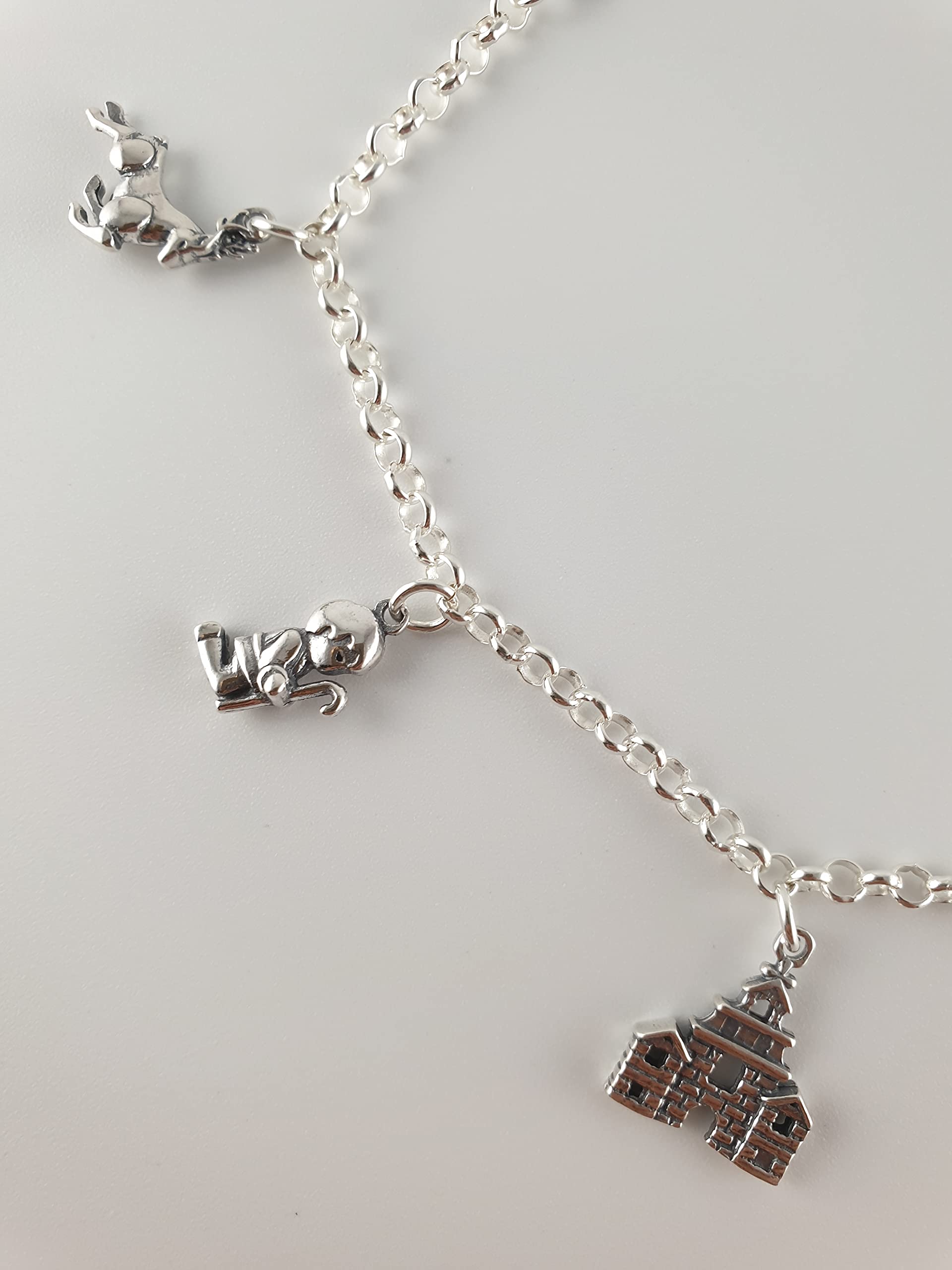 Pulsera plata ley virgen de la cabeza (morenita) 20cm