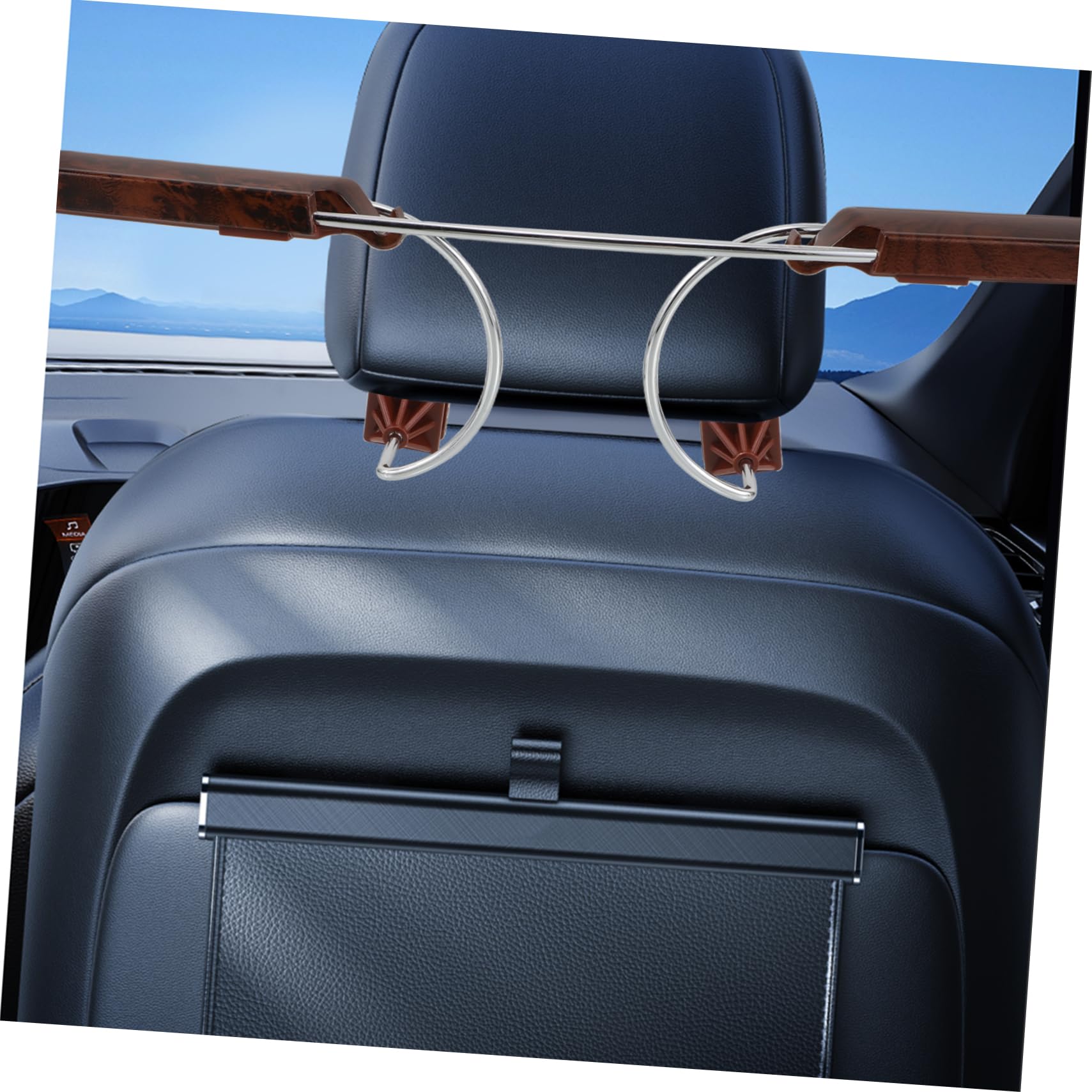 Cabilock Appendiabiti Per Auto in e Acciaio Per Appendere Cappotti e Camicie Installazione Facile Al Poggiatesta Design Portatile e Ottimizzato