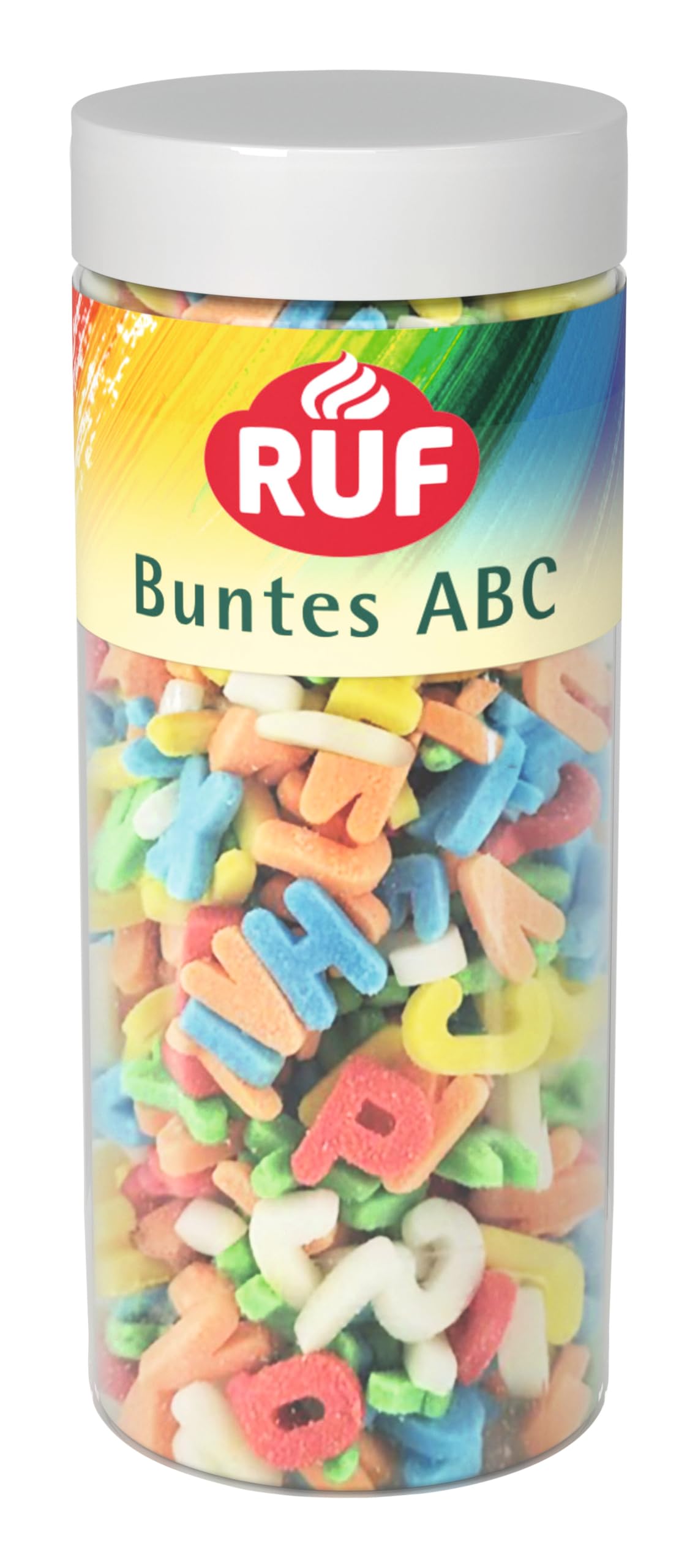 RUF ABC Streusel  Buchstaben Streusel essbar  ABC für Kuchen  Cup Cakes und Plätzchen  essbare Tortendeko