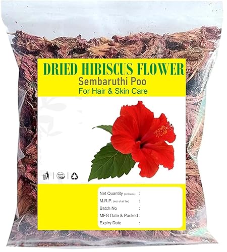 Dry Hibiscus Flower 50g Hair & Face Care (Pack of 1)
